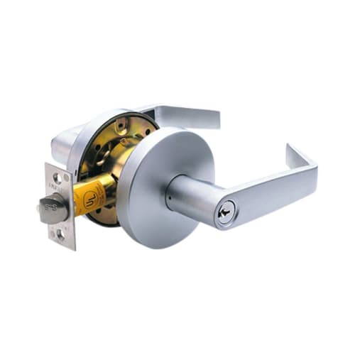 Lock Set, Princeton Series Entry with Clutch Leverset, Satin Chrome